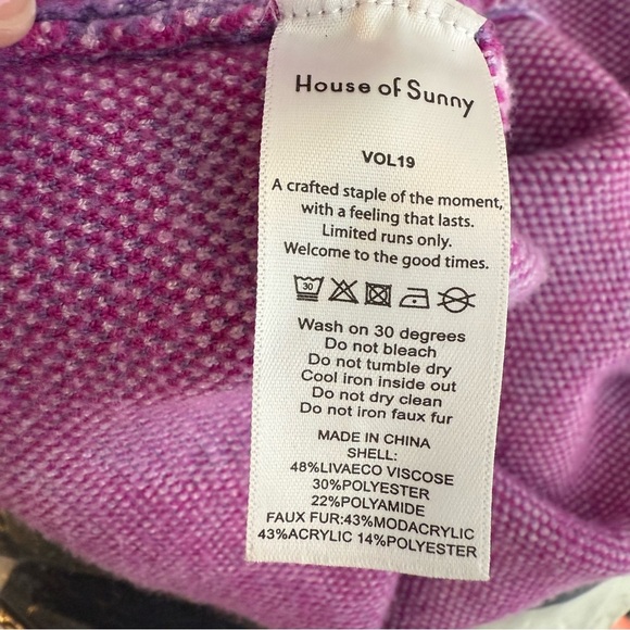 House of Sunny City of Angles Boho Peggy Cardigan size 6 - Picture 5 of 5